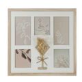 Moldura de Fotos Dkd Home Decor Cristal Natural Shabby Chic (39 X 1,2 X 33 cm)