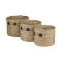 Conjunto de Cestas Dkd Home Decor Zostera Marina (35 X 35 X 28 cm)