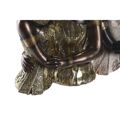 Figura Decorativa Dkd Home Decor Bege Dourado Castanho Resina Colonial Africana (20 X 14,5 X 33 cm) (3 Unidades)