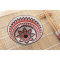 Conjunto de Sushi Dkd Home Decor Multicolor Bambu Mandala Grés Oriental (16 Peças)