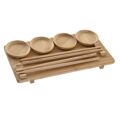 Conjunto de Sushi Dkd Home Decor Natural Bambu Oriental