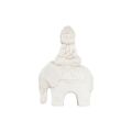 Figura Decorativa Dkd Home Decor Acabamento Envelhecido Elefante Branco Oriental Magnésio (40 X 23 X 56 cm)