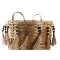 Conjunto de Cestas Dkd Home Decor Multicolor Bambu Boho 49 X 45 X 54 cm