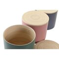 Bote Dkd Home Decor 3 Unidades Bambu (2,6 L) (18 X 18 X 16 cm)