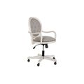 Cadeira de Rodas Manual Dkd Home Decor Abeto Poliéster Branco Cinzento Claro (52 X 50 X 88 cm)