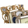 Moldura de Fotos Dkd Home Decor Prateado Dourado Resina Shabby Chic (19 X 2 X 25 cm) (2 Unidades)