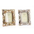 Moldura de Fotos Dkd Home Decor Prateado Dourado Resina Shabby Chic (19 X 2 X 25 cm) (2 Unidades)