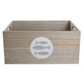 Caixa Decorativa Dkd Home Decor 50 X 40 X 22,5 cm Espirais Madeira Mdf Mediterrâneo