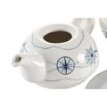 Juego da Chaleira Dkd Home Decor Azul Branco 750 Ml Dolomite (3 Unidades)