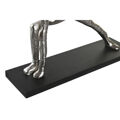 Figura Decorativa Dkd Home Decor 33 X 10 X 35 cm Prateado Preto índio Yoga (3 Unidades)