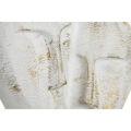 Figura Decorativa Dkd Home Decor 23 X 10 X 30 cm Face Dourado Alumínio Branco