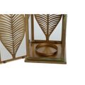 Lanterna Dkd Home Decor Dourado Metal 16,5 X 16,5 X 50 cm Folha de Planta