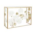 Consola Dkd Home Decor 108 X 37 X 80 cm Espelho Dourado Metal Branco