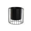 Plantador Dkd Home Decor 26 X 26 X 26 cm Preto Metal