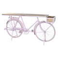 Consola Dkd Home Decor Bicicleta 180 X 41 X 94 cm Rosa Claro Ferro Madeira de Mangueira