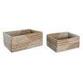 Conjunto de Cestas Dkd Home Decor Tropical Zostera Marina 38 X 28 X 16 cm