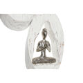 Figura Decorativa Dkd Home Decor 18 X 9 X 69 cm Castanho Alumínio Branco Madeira de Mangueira Yoga