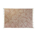 Tapete Dkd Home Decor Cor de Rosa Terracota Branco Franjas Urbana (160 X 230 X 1 cm)