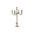 Candelabro Dkd Home Decor Prateado Alumínio Acrílico Cromado 30 X 30 X 47 cm