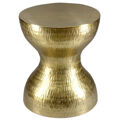 Mesa de Apoio Dkd Home Decor 38 X 38 X 45 cm Dourado Alumínio