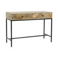 Mesa de Apoio Dkd Home Decor 108 X 38 X 76 cm Metal Madeira de Mangueira