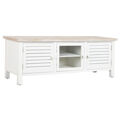 Móvel de Tv Dkd Home Decor Abeto Branco Madeira Mdf 120 X 40 X 45 cm