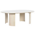 Mesa de Centro Dkd Home Decor 130 X 79 X 46 cm Alumínio Madeira de Mangueira