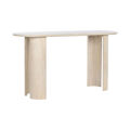 Mesa de Apoio Dkd Home Decor 147 X 45 X 76 cm Branco Madeira de Mangueira