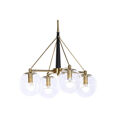 Candeeiro de Teto Dkd Home Decor 50 X 50 X 144 cm Cristal Dourado Metal 50 W