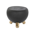 Mesa de Apoio Dkd Home Decor Preto Dourado Ferro 51 X 51 X 44 cm