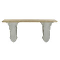 Mesa de Apoio Dkd Home Decor 180 X 35 X 78 cm Abeto Natural Cinzento