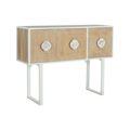 Mesa de Apoio Dkd Home Decor Abeto Metal Branco 120 X 35 X 90 cm