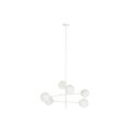 Candeeiro de Teto Dkd Home Decor 96 X 73 X 50 cm Cristal Metal Branco 50 W