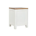 Mesa de Cabeceira Dkd Home Decor Branco Castanho Acácia Madeira de Mangueira 45 X 40 X 60 cm