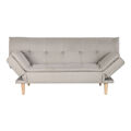 Sofá-cama Dkd Home Decor Bege Madeira Scandi 180 X 85 X 83 cm