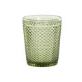 Conjunto de Copos Dkd Home Decor Verde Cristal com Relevo 240 Ml (6 Unidades)