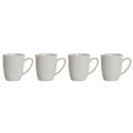 Conjunto de 4 Canecas Dkd Home Decor Branco Porcelana 330 Ml