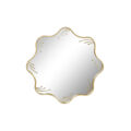 Espelho de Parede Home Esprit Dourado Metal Cristal 73 X 2 X 73 cm