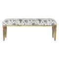 Banqueta Home Esprit Multicolor Madeira de Mangueira 121 X 43 X 46 cm