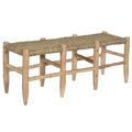 Banqueta Home Esprit Natural Juta Madeira 120 X 35 X 45 cm