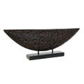 Figura Decorativa Home Esprit Castanho Preto Colonial 66 X 8 X 23 cm