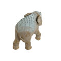 Figura Decorativa Home Esprit Branco Verde Turquesa Elefante Colonial 21,5 X 8,5 X 16 cm (3 Unidades)