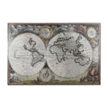 Pintura Home Esprit Mapa do Mundo Vintage 180 X 0,4 X 120 cm