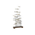 Figura Decorativa Home Esprit Branco Castanho Espirais 45 X 15 X 100 cm