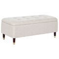 Banqueta Home Esprit Bege Madeira Mdf 110 X 45 X 44 cm