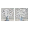 Pintura Home Esprit Shabby Chic Vaso 80 X 3 X 80 cm (2 Unidades)