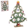 Adorno Natalício Multicolor Madeira Mdf árvore de Natal 26 cm