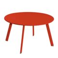 Mesa de Apoio Marzia Vermelho Aço 70 X 70 X 40 cm