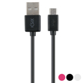 Cabo USB para Micro USB Ksix 1 M Preto