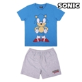 Pijama Infantil Sonic Azul 10 Anos